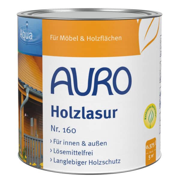 Auro Holzlasur Aqua Eiche hell 160-18