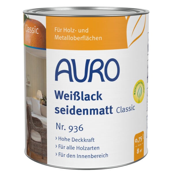 Auro Weisslack seidenmatt Classic 936