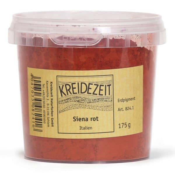 Kreidezeit Pigment Siena rot, Italien 1kg