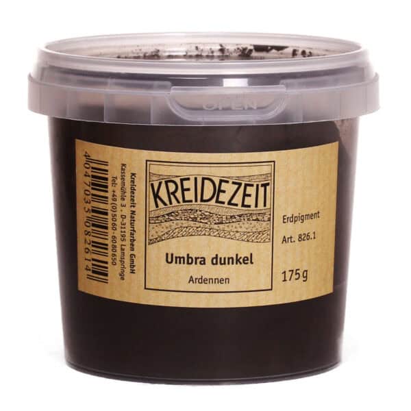 Kreidezeit Pigment Umbra dunkel, Ardennen 1kg