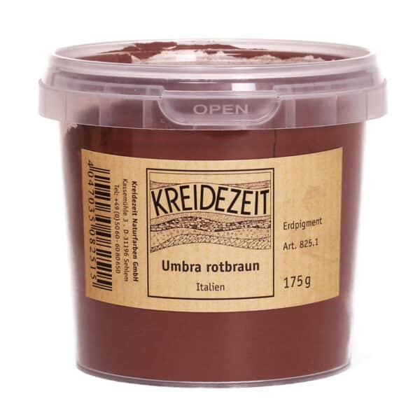 Kreidezeit Pigment Umbra rotbraun, Italien 1kg